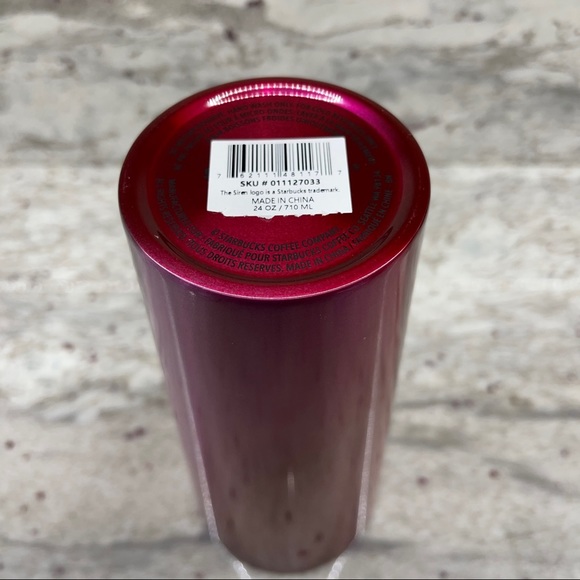 Starbucks NWT 2021 Holiday Limited Edition Set of 2 Stainless Steel Ombré- 24oz - Picture 12 of 15